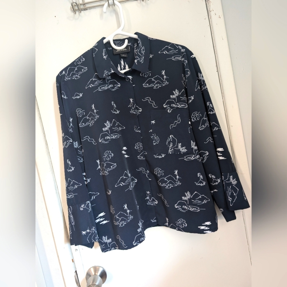 Monki Button-Down Top